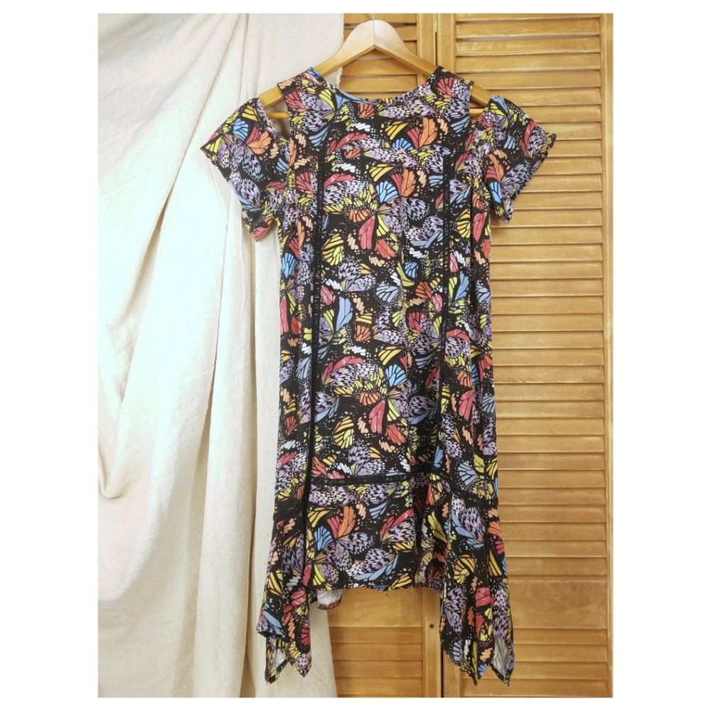 Monarch Asymmetrical Tunic Dress🦋